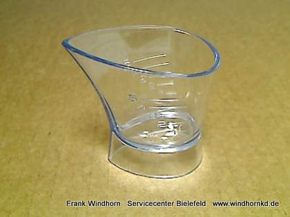 Messbecher klein transparent