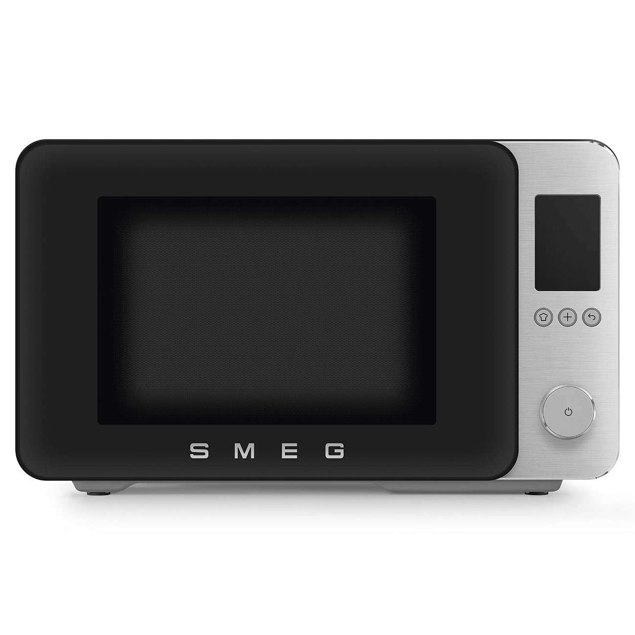 Gebrauchsspuren: SMEG MOC02BLM Kombi-Mikrowelle schwarz