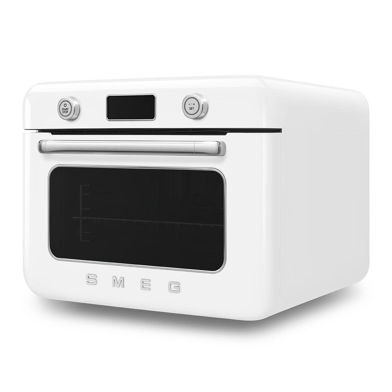 Gehäuseschaden: SMEG COF01WH Kombi-Dampfbackofen weiß