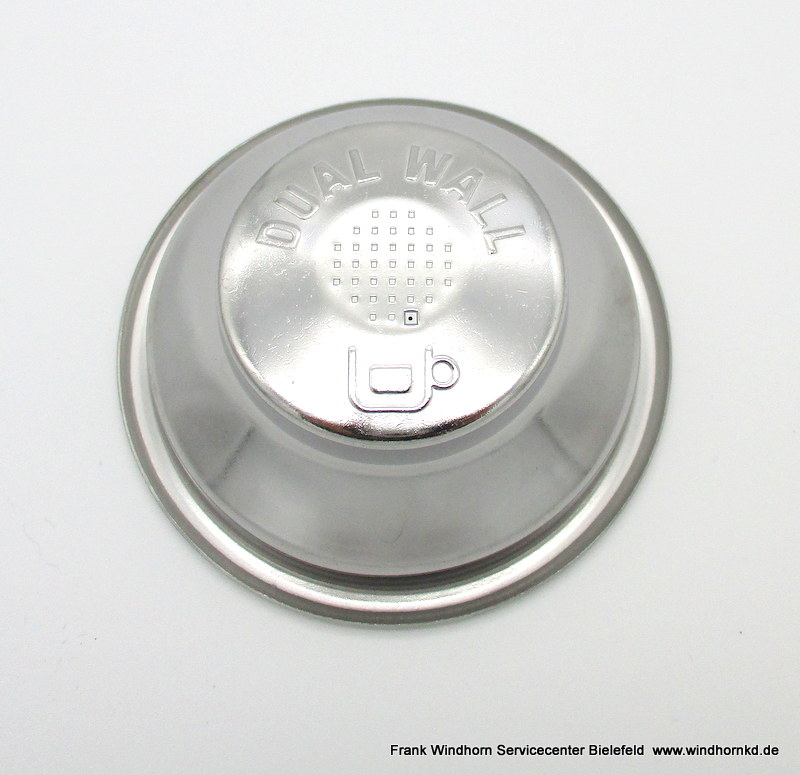 Eintassensieb doppelwandig 58mm