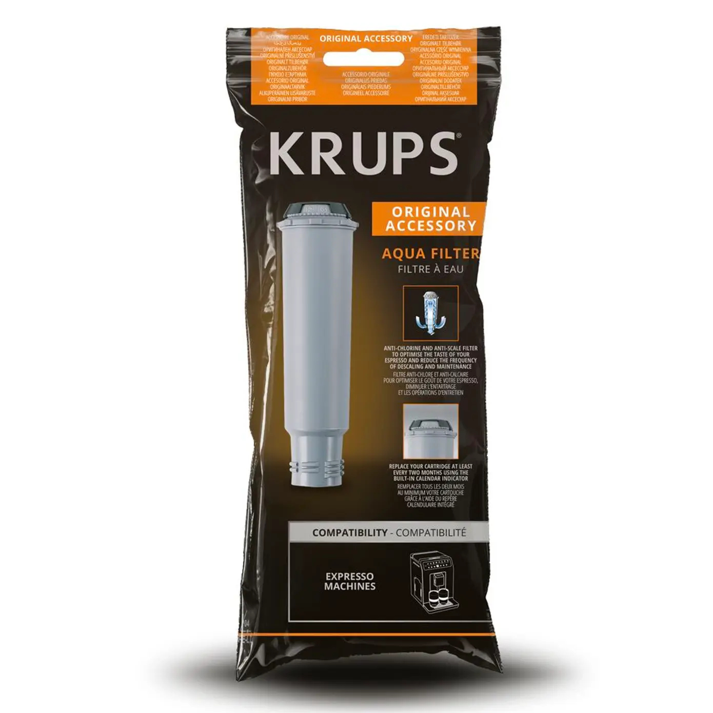 Krups F08801 CLARIS Original Wasserfilter – Schutz vor Kalk