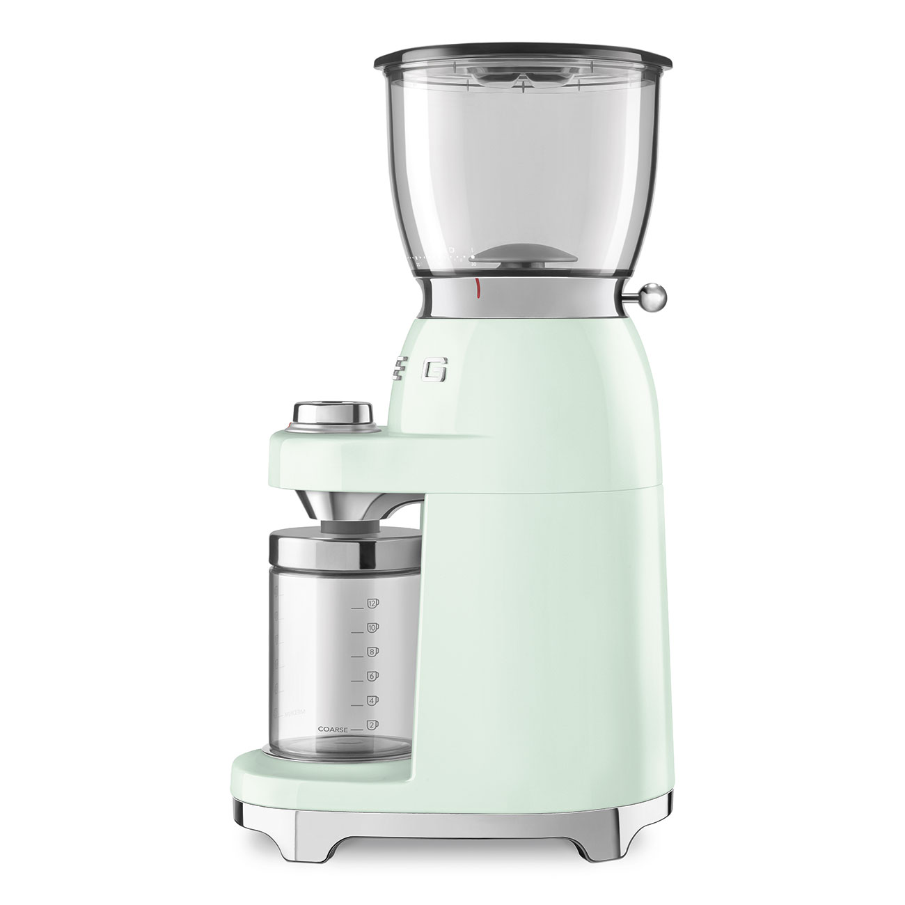Leichte Gebrauchsspuren: SMEG Kaffeemühle pastellgrün 50's Style