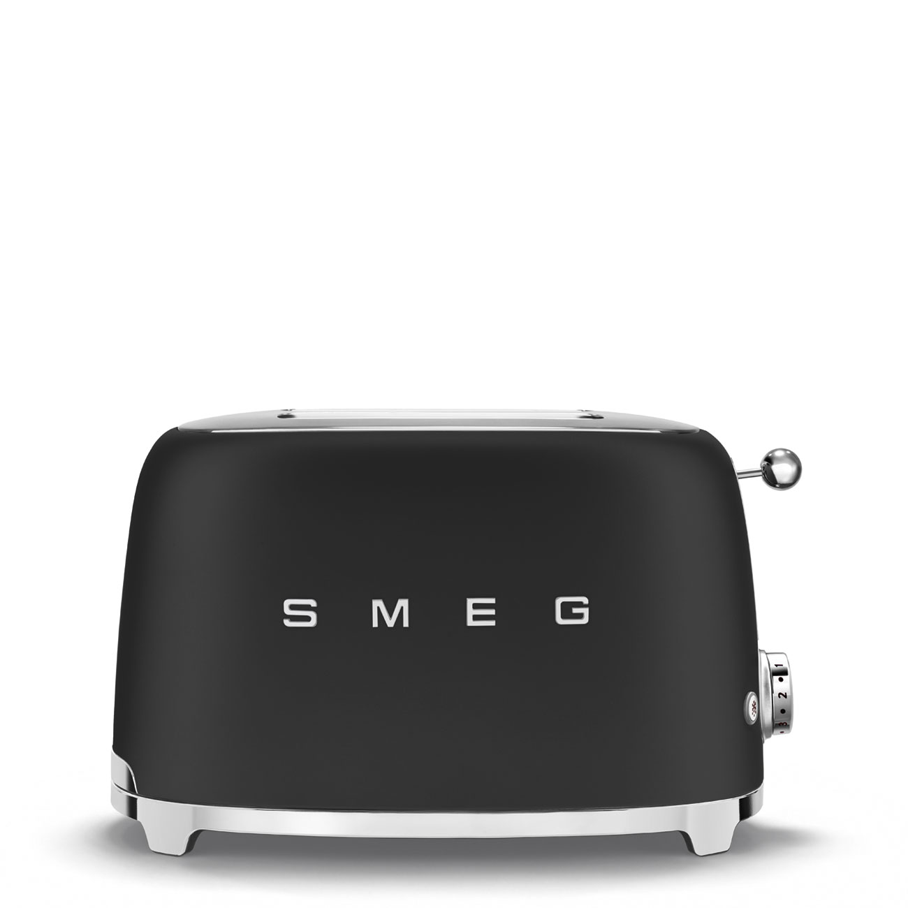 Leichte Gebrauchsspuren: SMEG 2-Slice Toaster Schwarz Matt