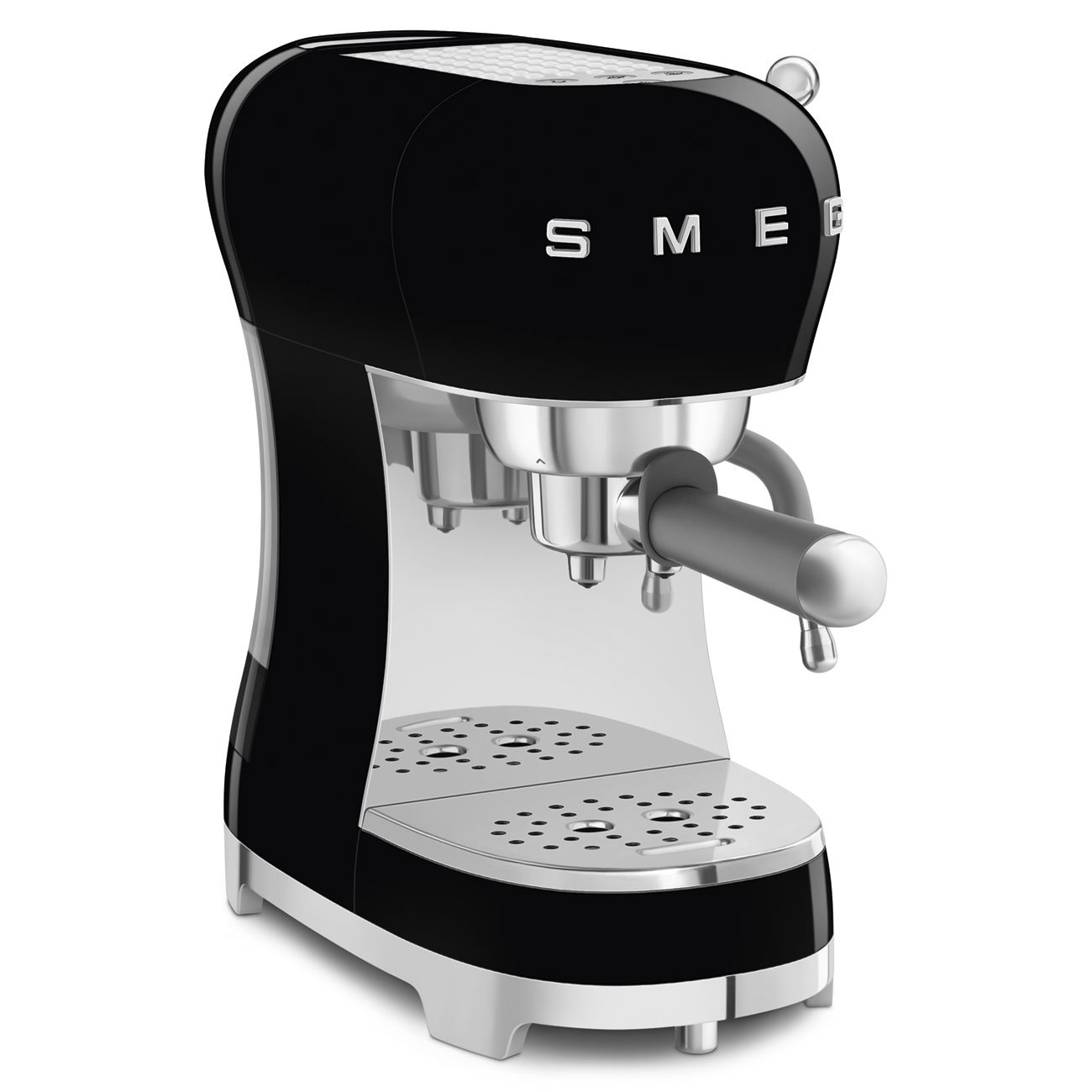 Gebrauchsspuren: SMEG Espressomaschine ECF02BLEU Schwarz