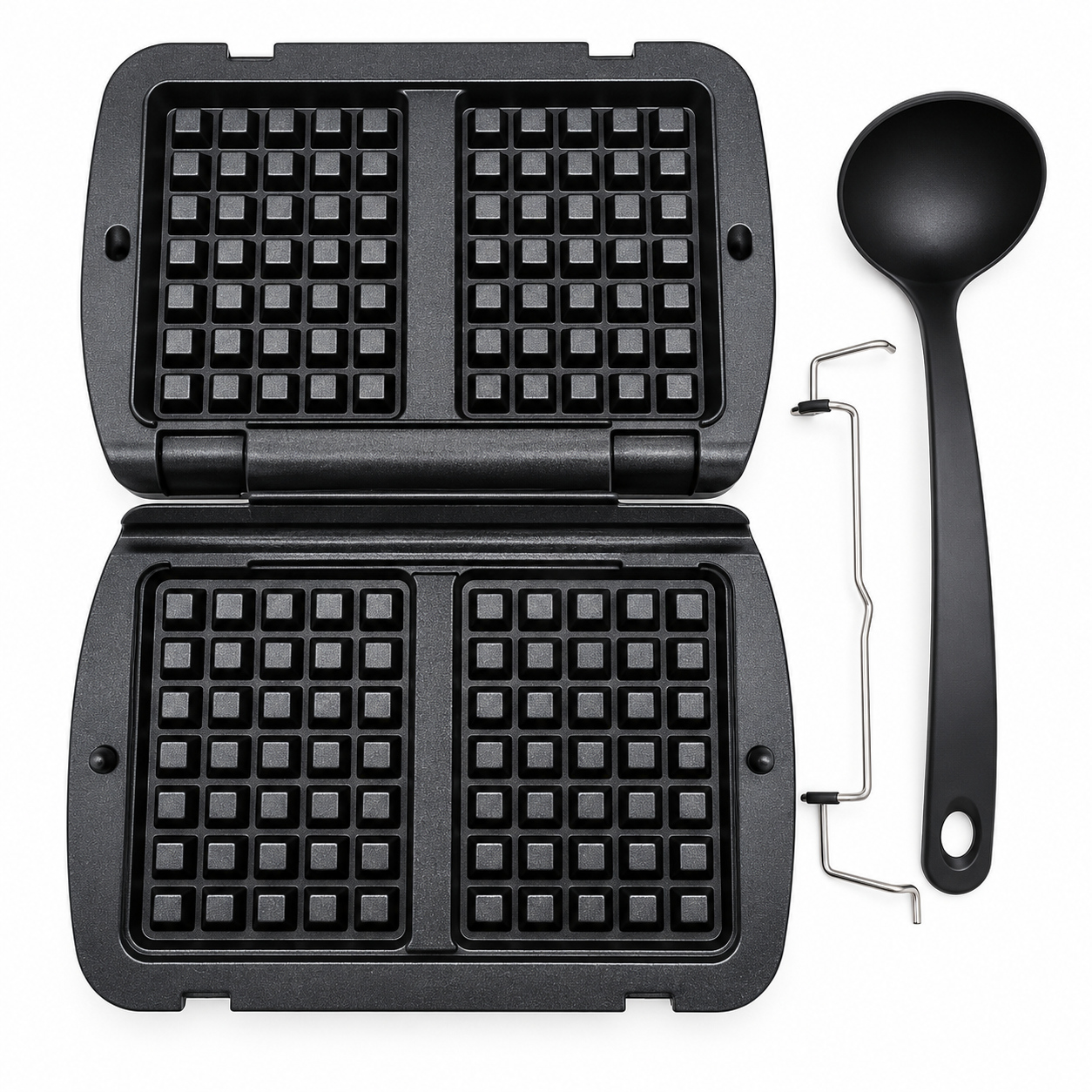 Tefal XA724810 Waffle Plates Set for OptiGrill, including ladle