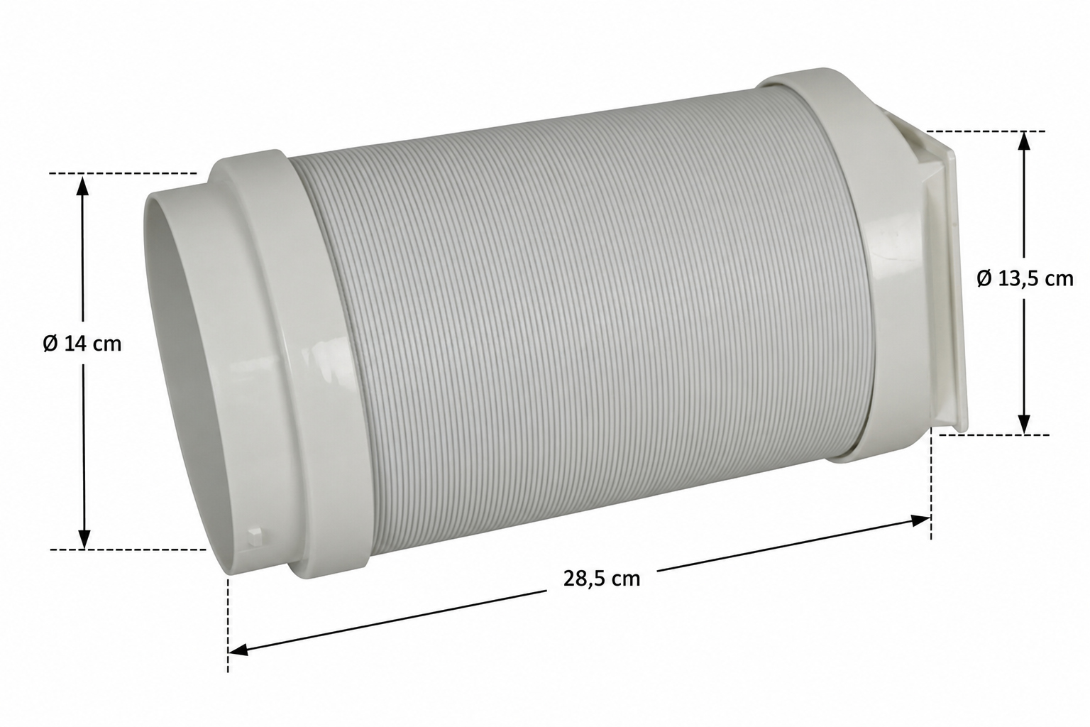 Rowenta SS-1810001591 Original Abluftschlauch Klimaanlage Weiß