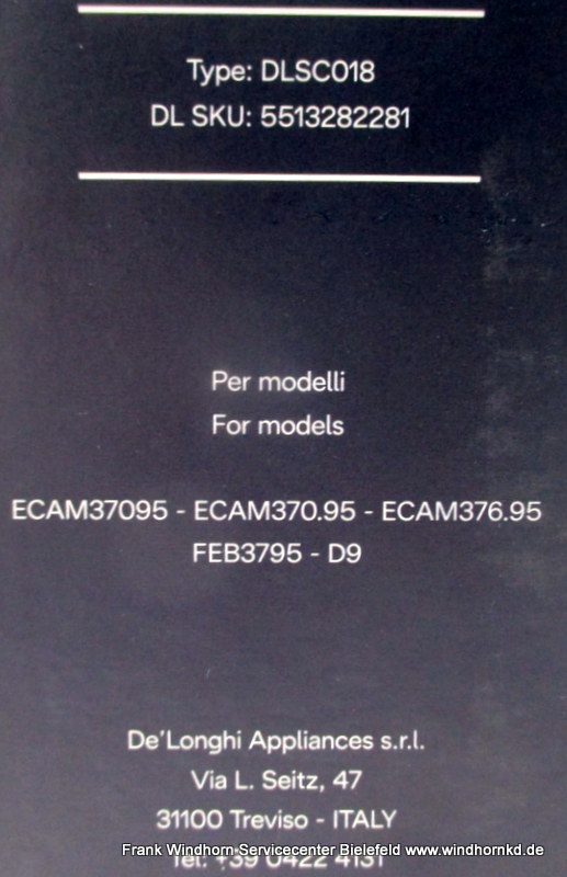 DeLonghi Milchbox ECAM370/376 DLSC018 Werkstattgeprüfte Retoure