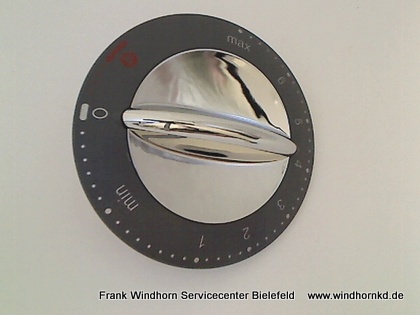 Kontrollknopf grau/chrom KM