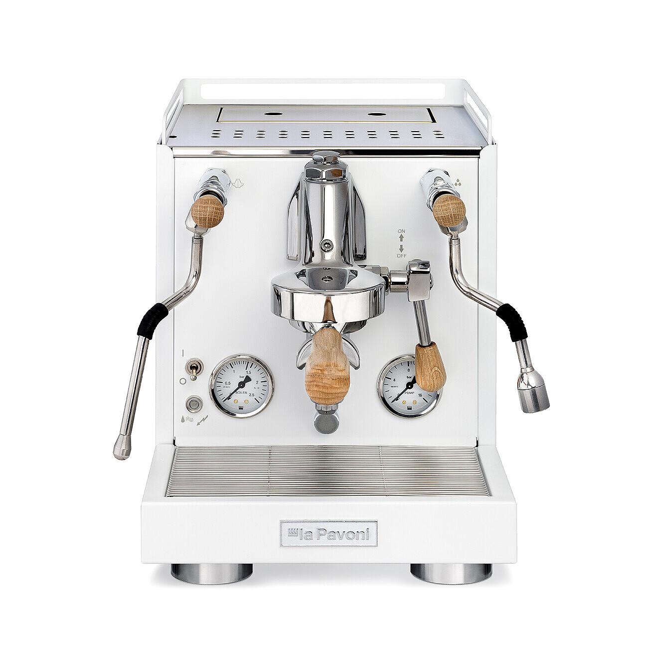 Deutliche Gebrauchsspuren: La Pavoni Cellini Evolution Weiß Matt
