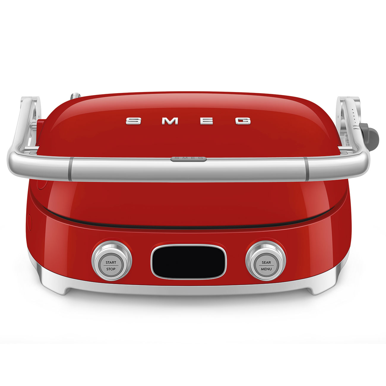 Gehäuseschaden: SMEG Kontaktgrill MGF01RDEU rot