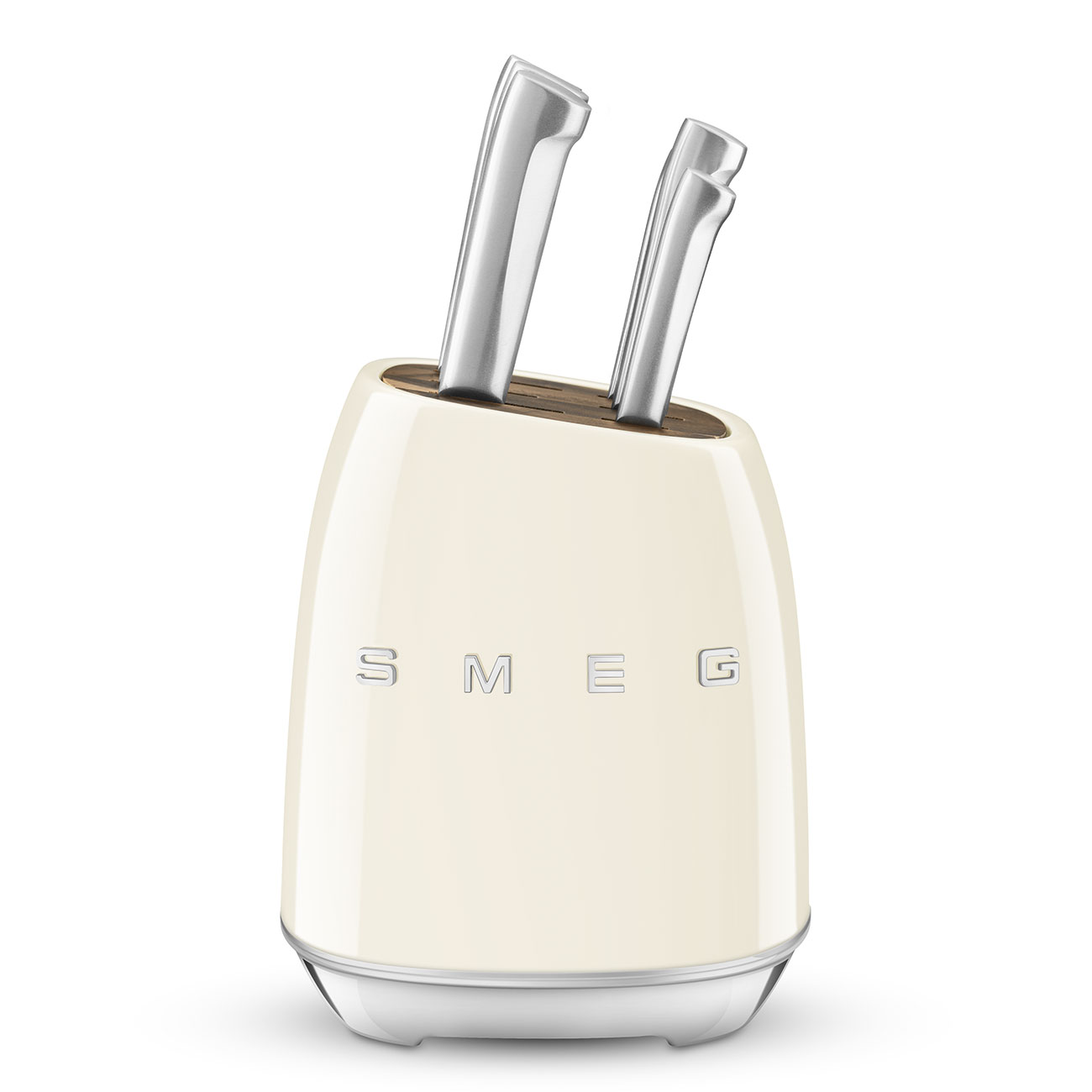 Gebrauchsspuren: SMEG KBSF02CR Messerblock 50's creme