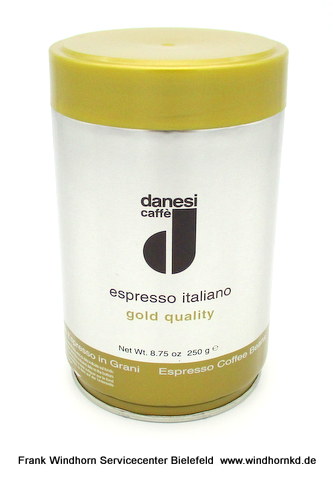 Danesi Oro, ganze Bohnen, Kaffeebohnen 250g Dose